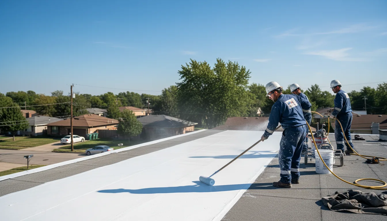 Commercial roof coating in Waterloo, OH near me